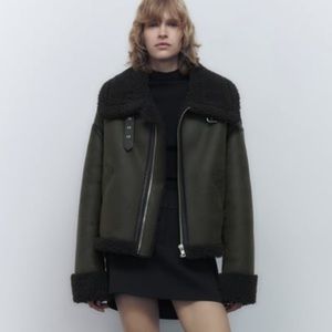 Zara shearling coat